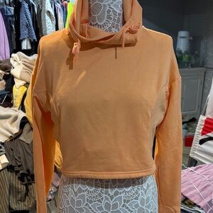Hylete Peach Cropped Hoodie